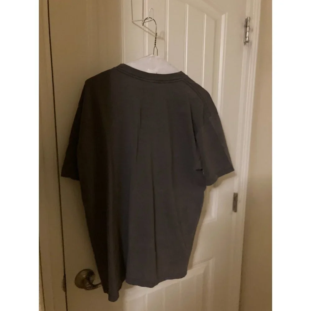 The North Face Logo T Shirt Men's Large Dark Gray Cotton Blend Gorpcore Casual